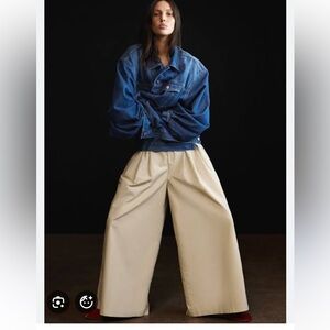 GAPxDoen Wide-Leg Pleated Chinos